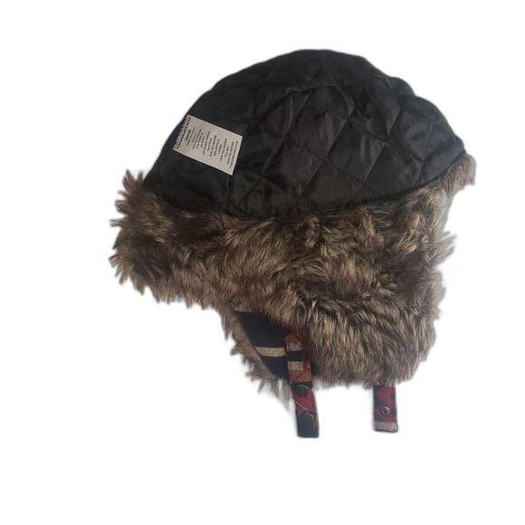 SWISS TECH Aztec Print Faux Fur Wool Blend Unisex Trapper Hat One Size main image 6